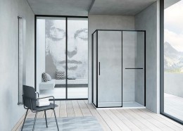 Душевой уголок Vincea Slim Soft 140х100 VSR-1SS1014CLB