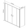 Душевой уголок Vincea Garda 170x100 VSR-1G21017CLG