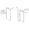Душевая перегородка Vincea Walk-In 90 VSW-1HP900GFB