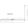 Душевой уголок Vincea Dice 130x80 VSR-4D8013CLGM