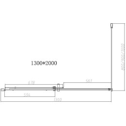 Душевой уголок Vincea Dice 130x80 VSR-4D8013CLGM