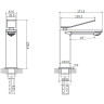 Смеситель для раковины Vincea Verse VBF-2VE1GM