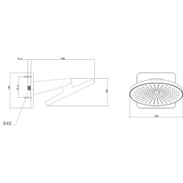 Верхний душ Vincea Inspire VSHD-3I5CMB
