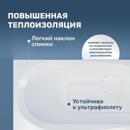 Акриловая ванна Vincea 150х70 VBT-2B150-FR