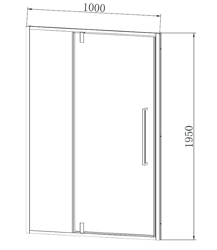Душевая дверь Vincea Slim-N 100 VDP-4SN100CL