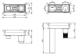 Смеситель для раковины Vincea Domus VBFW-5DM01BG
