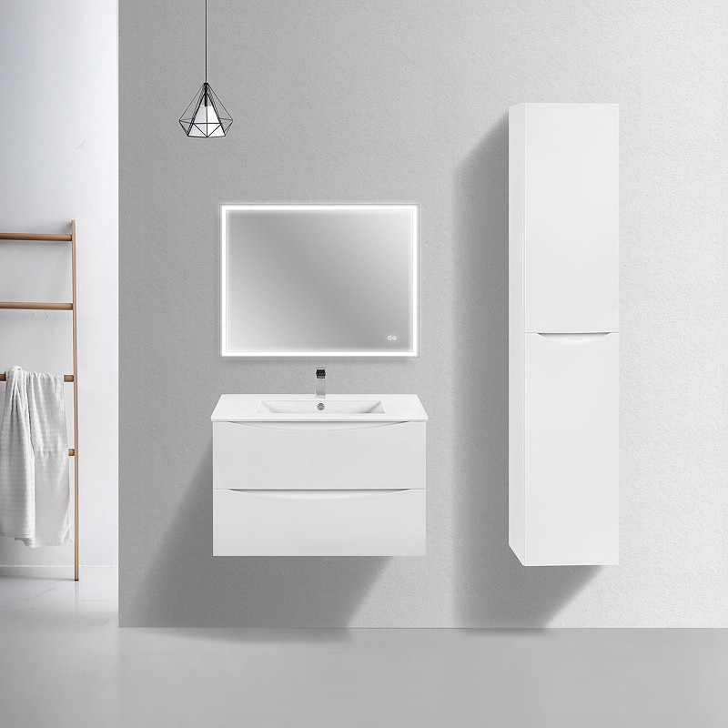 Тумба под раковину Vincea Mia Slim 80 VMC-2MC800S1GW подвесная