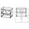 Тумба под раковину Vincea Mia Slim 80 VMC-2MC800S1GW подвесная