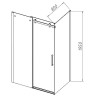 Душевой уголок Vincea Como-N 150x80 VSR-4CN8015CLB