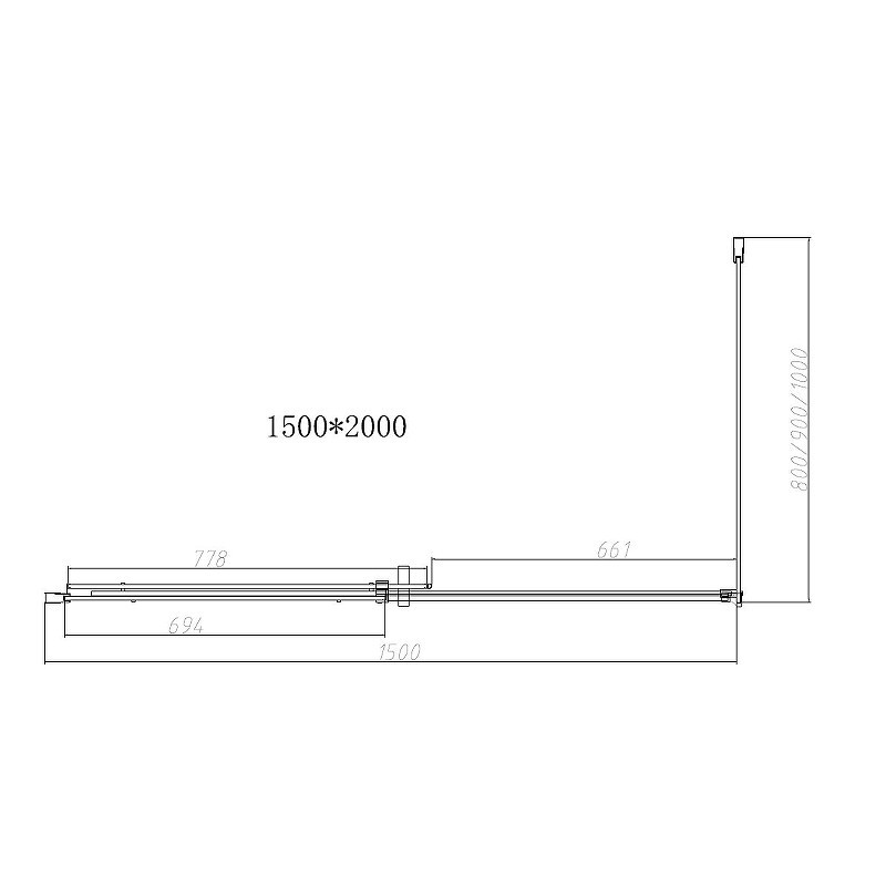 Душевой уголок Vincea Dice 150x90 VSR-4D9015CL