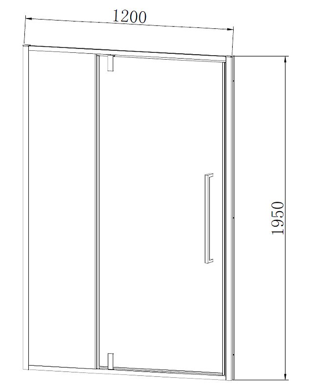 Душевая дверь Vincea Slim-N 120 VDP-4SN120CLGM