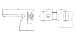 Смеситель для раковины Vincea Puro VBFW-5P01CH