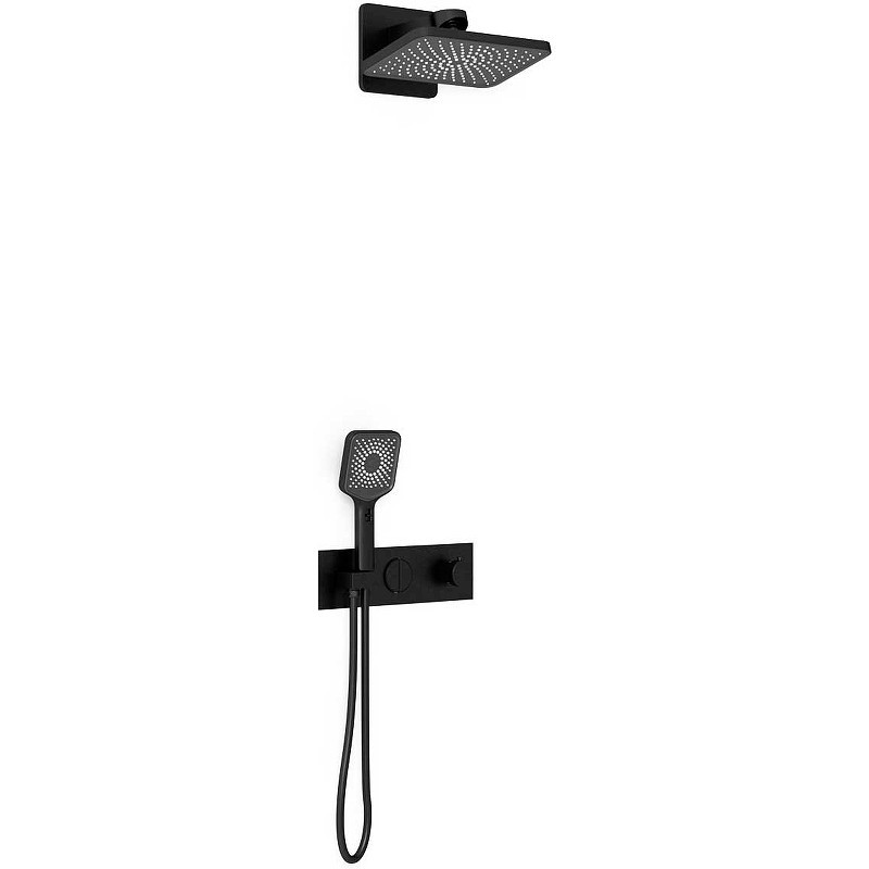 Душевая система Vincea Inspire VSFW-422TI4MB с термостатом