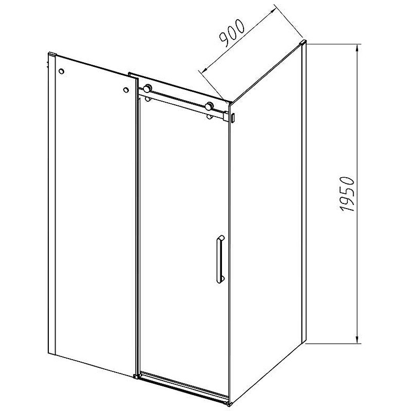 Душевой уголок Vincea Como-N 130x90 VSR-4CN9013CLB