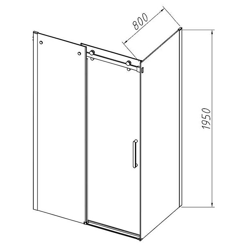 Душевой уголок Vincea Como-N 120x80 VSR-4CN8012CLB