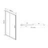 Душевая дверь Vincea Garda 120 VDS-1G120CLBN