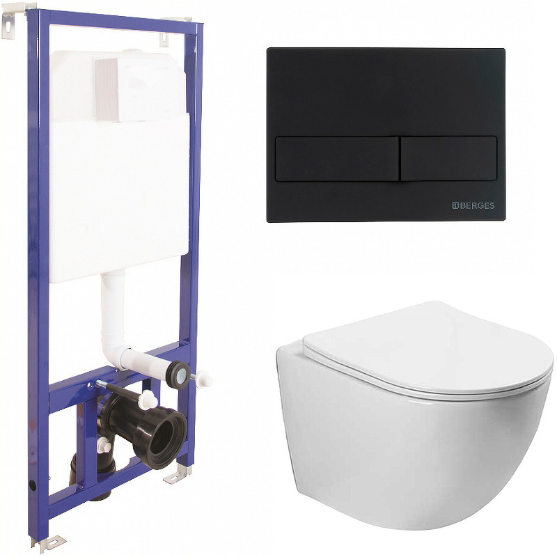 Комплект унитаза Vincea Globo VT1-14S с инсталляцией Berges Novum L5 040215