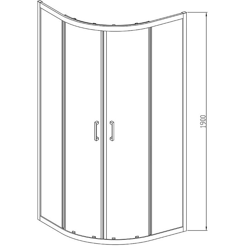 Душевой уголок Vincea Alpha 90x90 VSQ-3AL900CLB