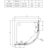 Душевой уголок Vincea Alpha 90x90 VSQ-3AL900CLB