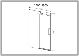 Душевая дверь Vincea Como-N 160 VDS-4CN160CL