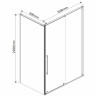 Душевой уголок Vincea Arno 150x90 VSR-1A9015CL