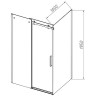 Душевой уголок Vincea Como-N 120x100 VSR-4CN1012CLB