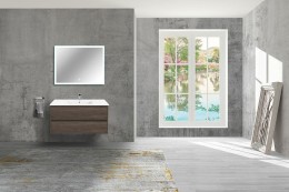 Тумба под раковину Vincea Gio 100 VMC-2G100RO подвесная