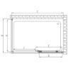 Душевой уголок Vincea Soft 140x90 VSR-3SO9014CLB