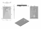Душевой поддон из искусственного камня Vincea 140x90 VST-4SR9014W