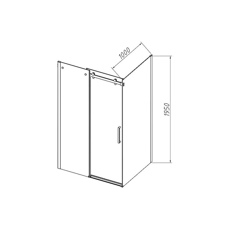 Душевой уголок Vincea Como-N 160х100 VSR-4CN1016CL