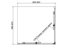 Душевой уголок Vincea Слим 8мм (Slim 8mm) 90х90 VSS-4SL900CLGM