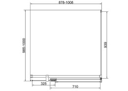 Душевой уголок Vincea Экстенза (Extenza) 100х100 VSR-4EX901010CL
