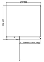 Душевой уголок Vincea Экстенза (Extenza) 100х100 VSR-4EX901010CL