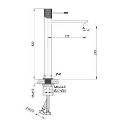 Смеситель для раковины Vincea Desire VBF-1D2BN
