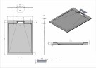 Душевой поддон из искусственного камня Vincea 120x90 VST-4SRL9012W