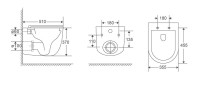 Унитаз подвесной Vincea Интэро (Intero) Торнадо 3.0 VT1-57TFS