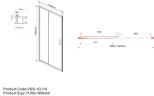 Душевая дверь Vincea Garda 110 VDS-1G110CH