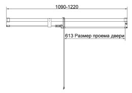 Душевая дверь Vincea Экстенза (Extenza) 120 VDP-4EX1112CLGM