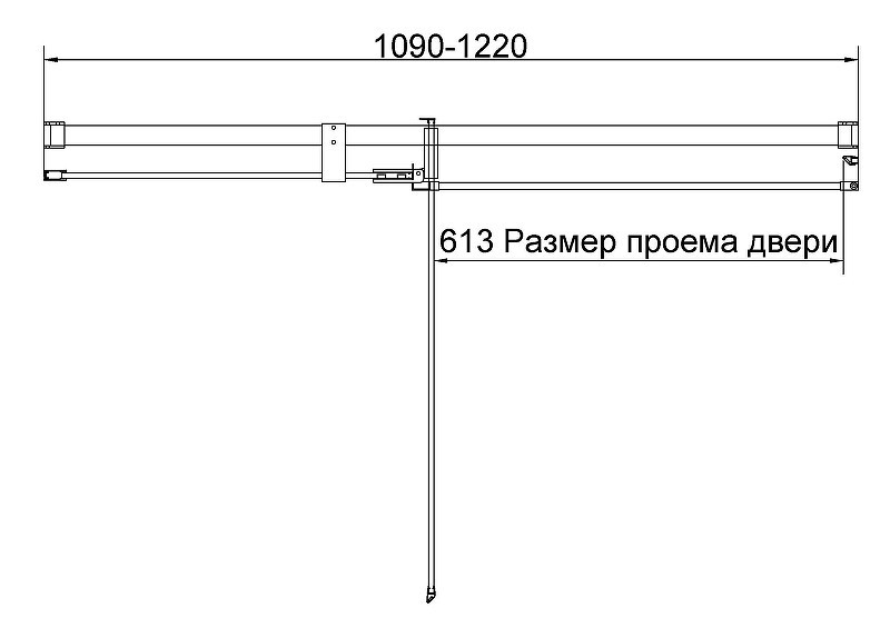 Душевая дверь Vincea Экстенза (Extenza) 120 VDP-4EX1112CLGM