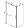 Душевой уголок Vincea Slim Soft 140x100 VSR-1SS1014CL