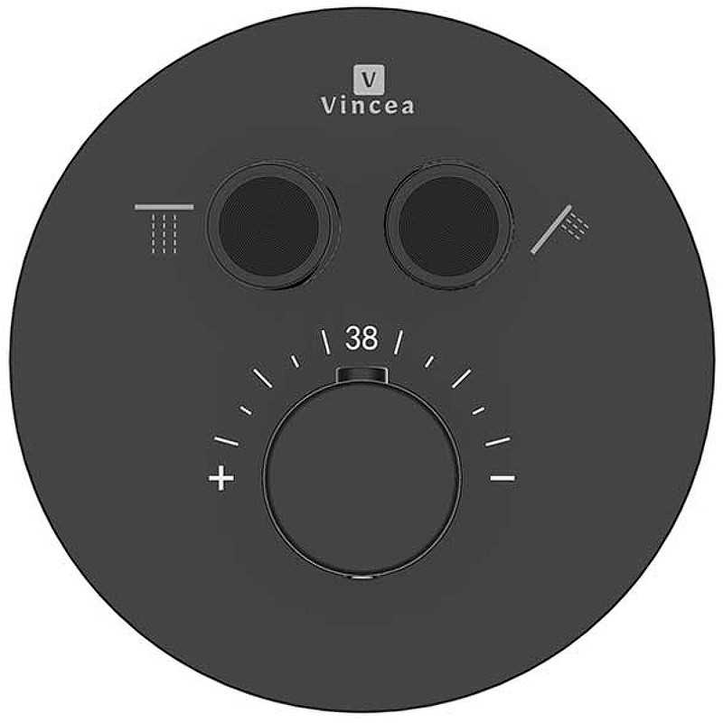 Душевая система Vincea Inspire VSFW-3I22MT2MB с термостатом