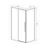 Душевой уголок Vincea Slim-N 100x90 VSR-4SN9010CL