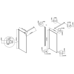 Душевая перегородка Vincea Walk-In 80 VSW-1HS800CL