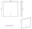 Зеркало Vincea 80 VLM-4F800GM-2 с подсветкой