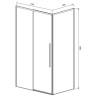 Душевой уголок Vincea Slim-N 110x80 VSR-4SN8011CGB