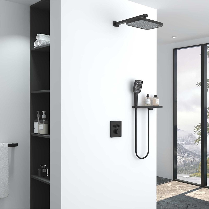 Душевая система Vincea Inspire VSFW-321MT1RMB с термостатом
