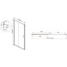 Душевая дверь Vincea Garda 115 VDS-1G115CH