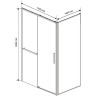 Душевой уголок Vincea Slim Soft 130x100 VSR-1SS1013CL