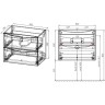 Тумба под раковину Vincea Mia Slim 80 VMC-2MC800S1VO подвесная