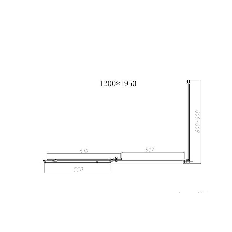 Душевой уголок Vincea Slim-N 120x80 VSR-4SN8012CL